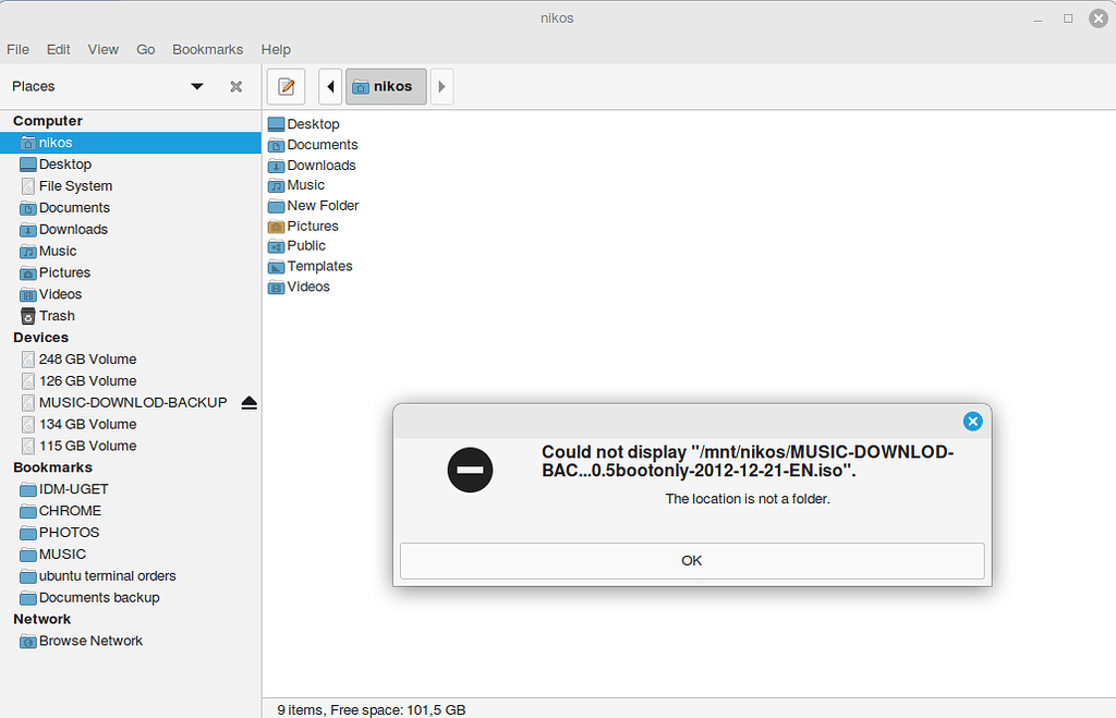 Default Fail Manager Σε linux mint cinnamon εβαλα caja default file manager - Αντιμετώπιση ...